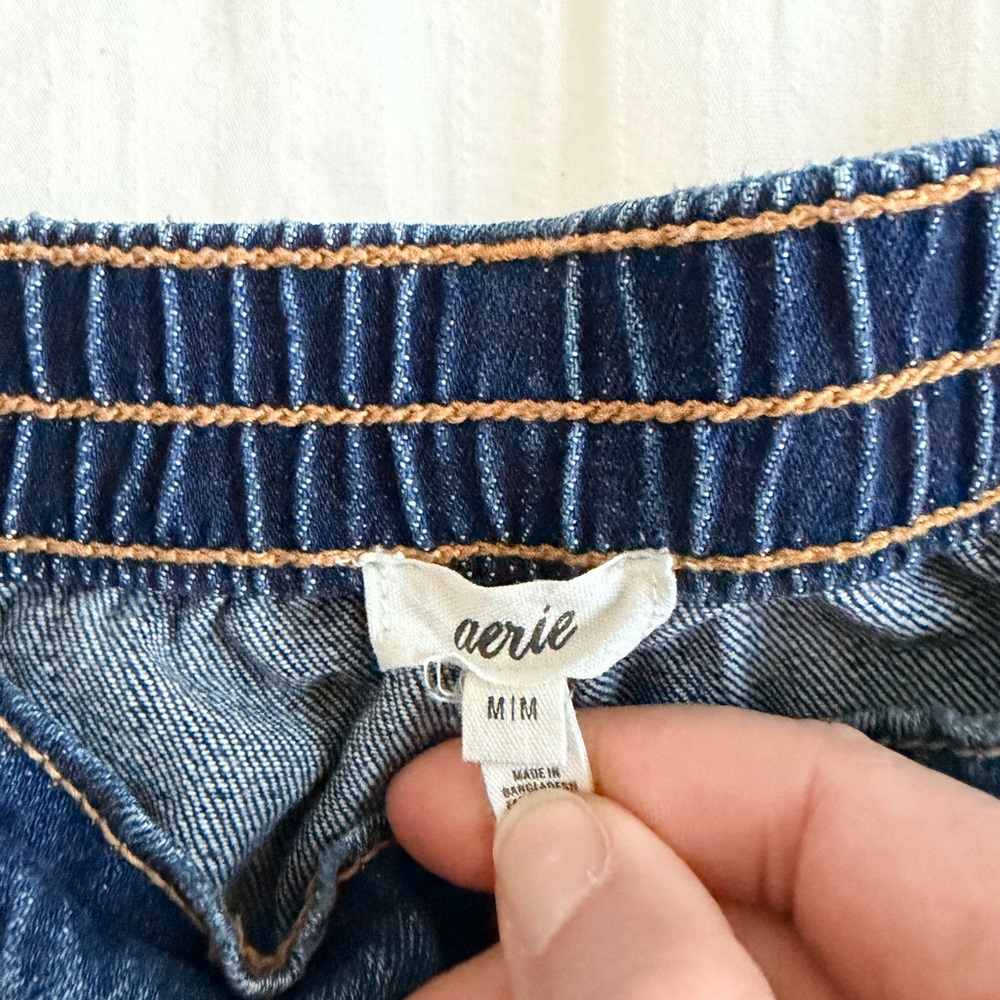 Aerie Classic Blue Jean Shorts - Picture 3 of 3
